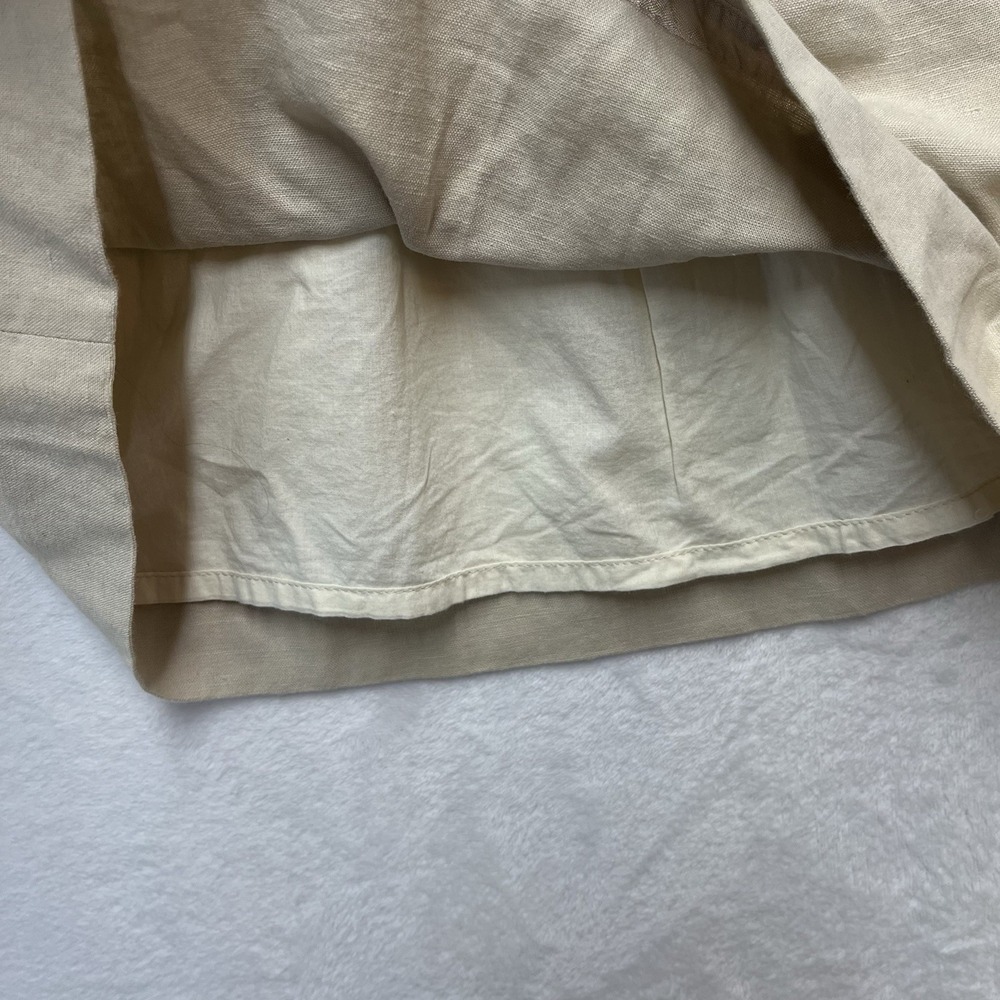 J Crew Pull On Linen Blend Skirt Womens 0 Coastal Summer Beach Resort Island - Picture 8 of 10
